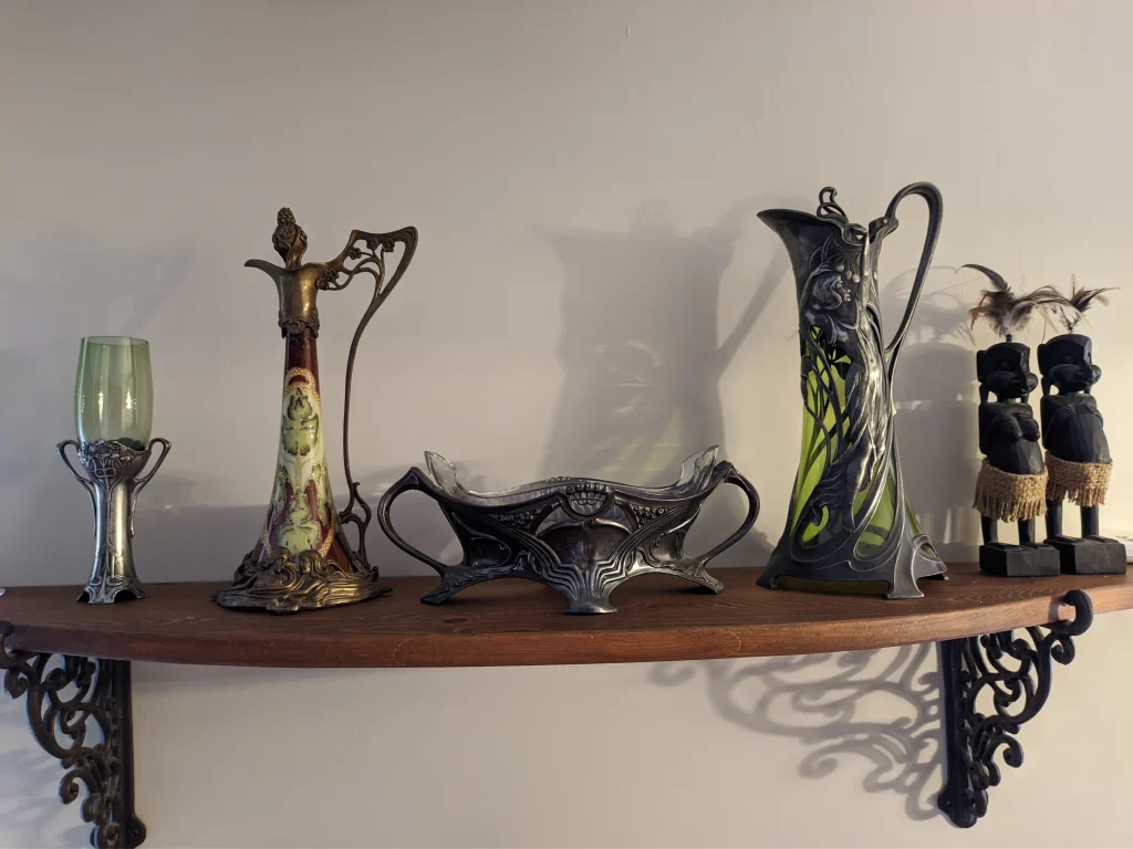 Кувшин декантер для вина в стиле Модерн, Арт-Нуво, Art Nouveau — изображение 9