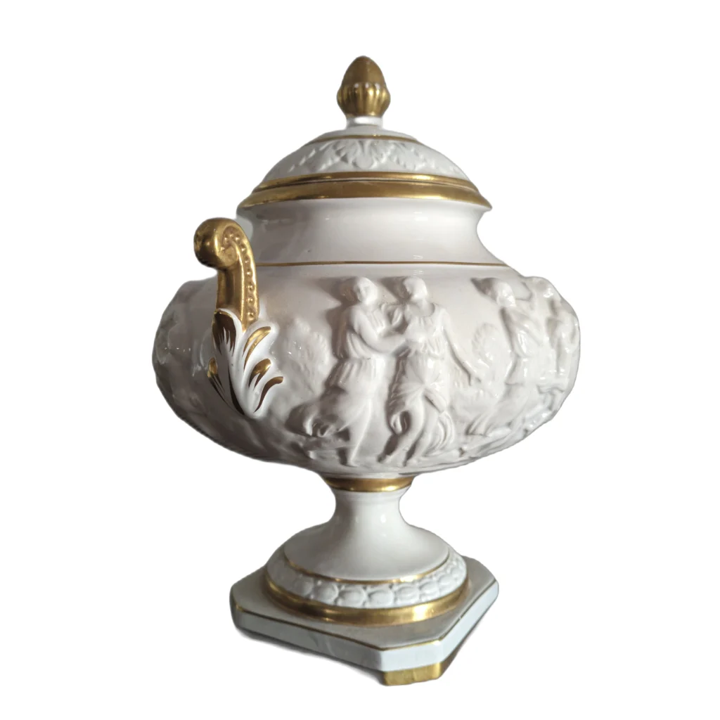 Capodimonte ваза конфетница бисквитница — изображение 2