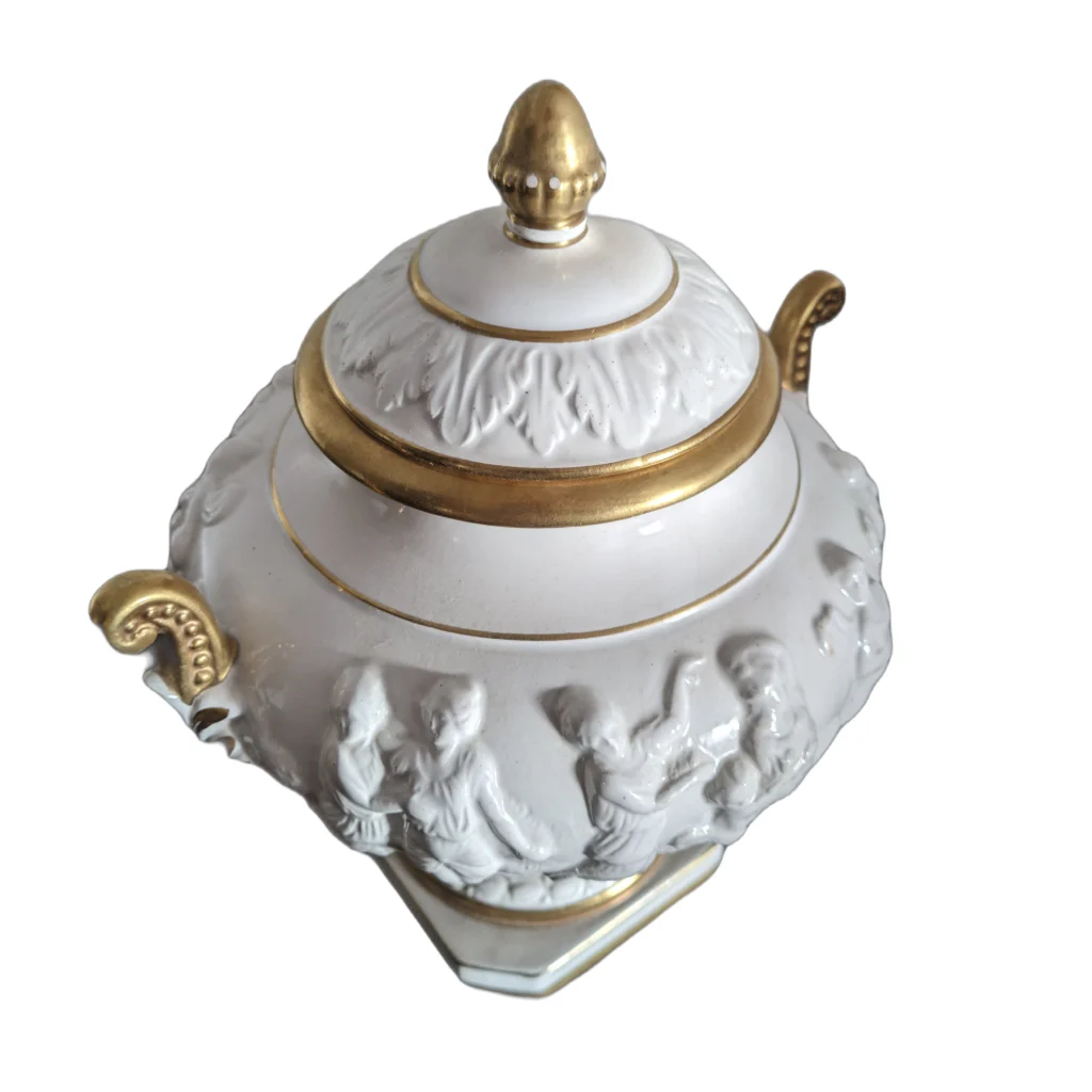 Capodimonte ваза конфетница бисквитница — изображение 7