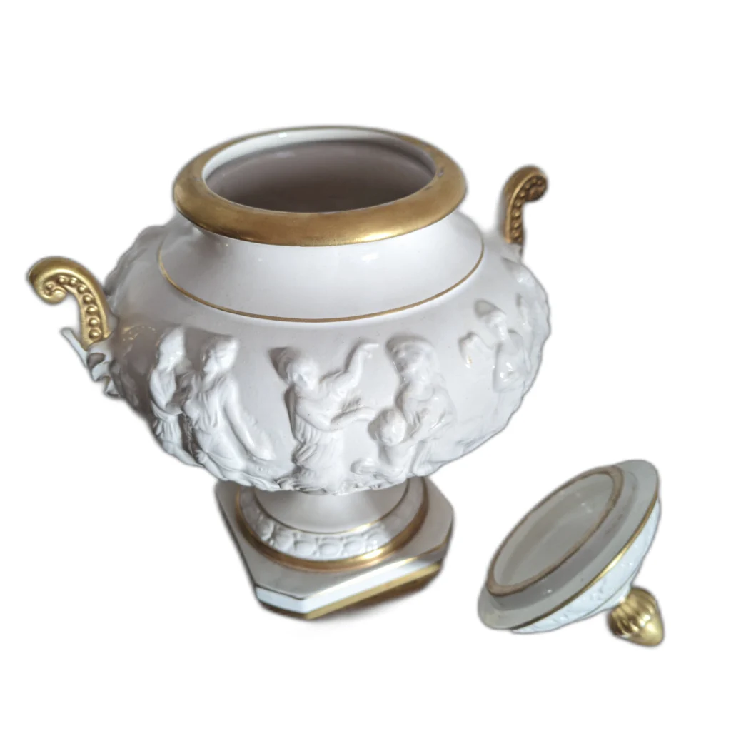 Capodimonte ваза конфетница бисквитница — изображение 8