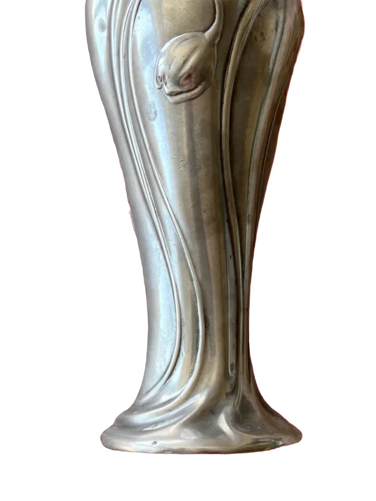 Art Nouveau WMF высокая ваза с цветочным орнаментом — изображение 4