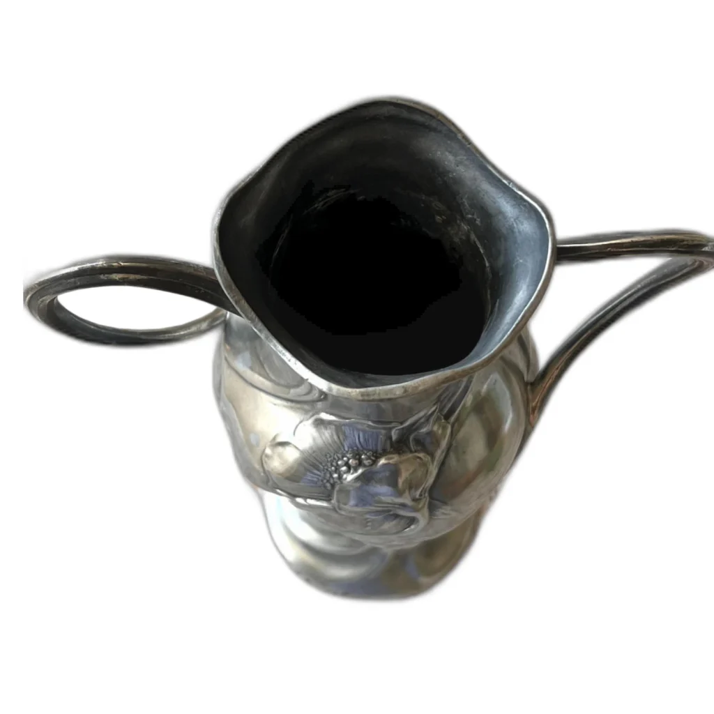 Art Nouveau WMF высокая ваза с цветочным орнаментом — изображение 3