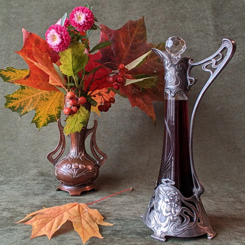 Цветочная ваза с розочками в стиле Модерн, Art Nouveau — изображение 9