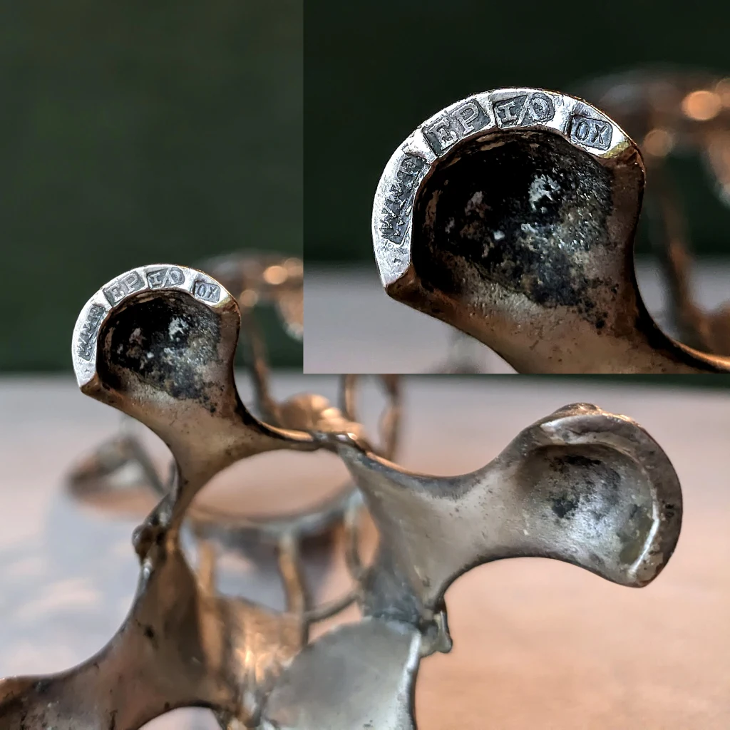 Ваза модерн Art Nouveau WMF без стекла — изображение 6