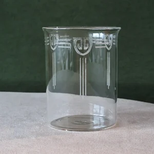 Тонкостенный жаропрочный стакан для антикварного подстканника в стиле Модерн
