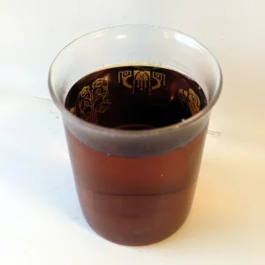 Тонкостенный жаропрочный стакан для антикварного подстканника в стиле Модерн с орнаментом #153