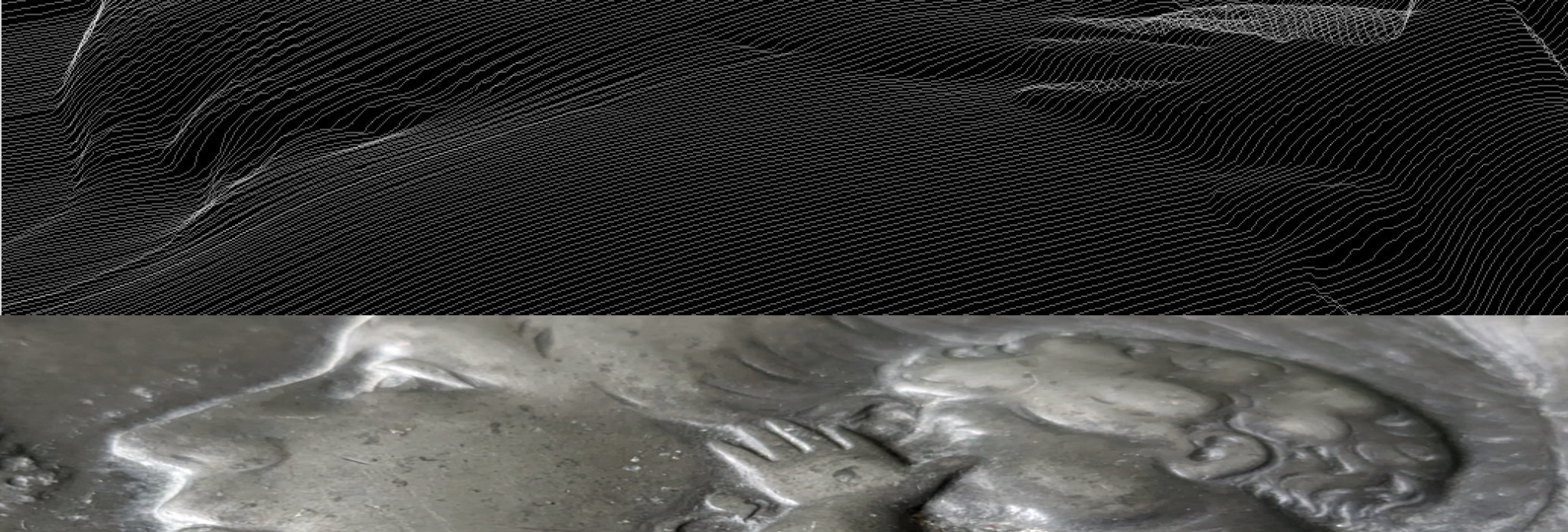 3D сканирование антикварной тарелочки WMF облако точек