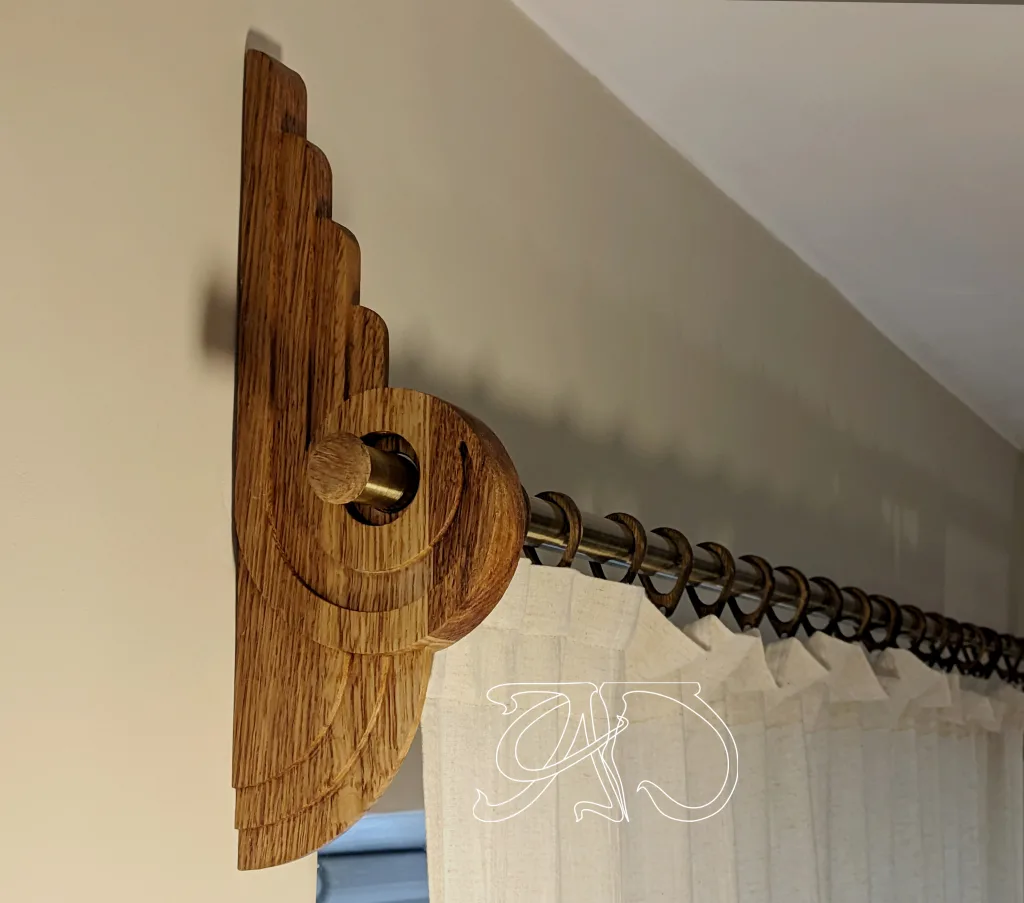 1 ps A&D Art Deco curtain rod bracket #15 — изображение 5