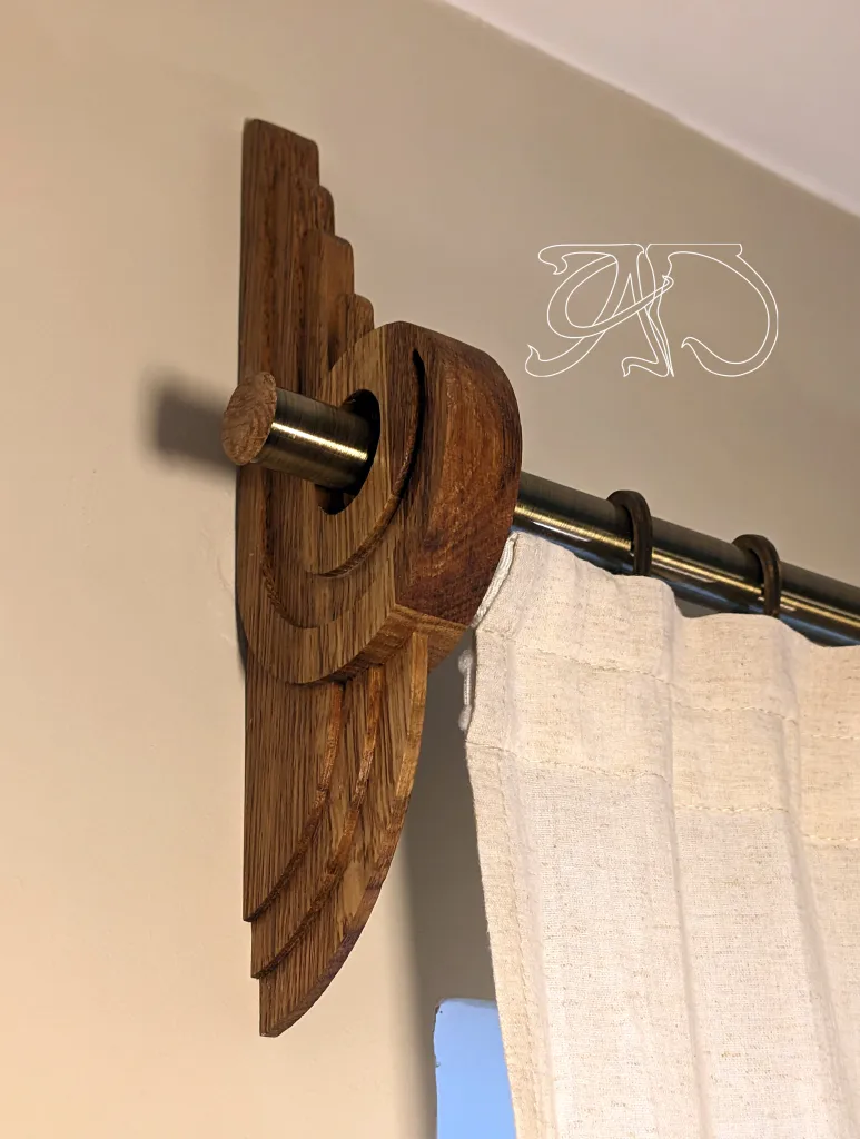 1 ps A&D Art Deco curtain rod bracket #13 — изображение 4